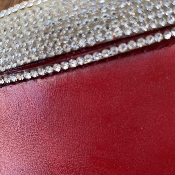 EUC VINTAGE “BLINGED” TIMBERLAND WATERPROOF LACE UP 5” RED BOOT SPARKLE SPARKLE - Picture 14 of 15